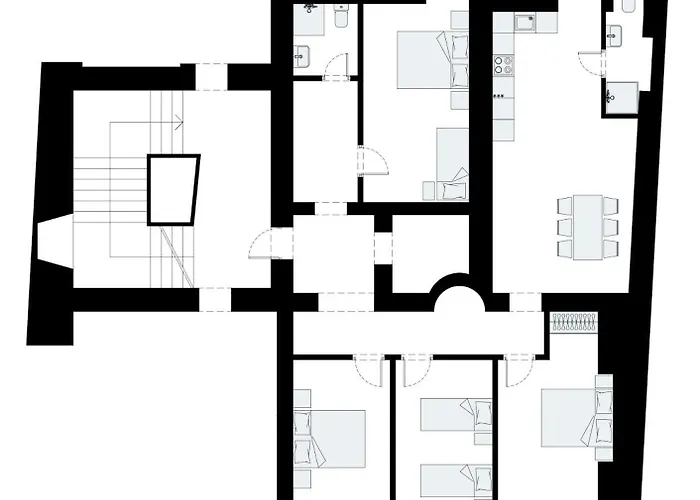 Apartment Harmony Apartment/9 Guests/ 4 Bedroom / Old Town *